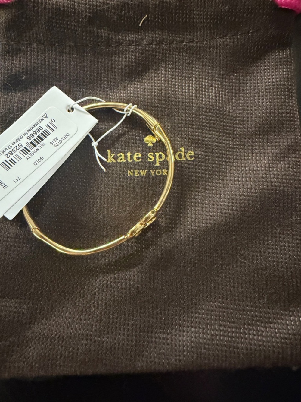 kate spade gold bangle bracelet